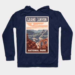 A Vintage Travel Art of the Grand Canyon National Park - Arizona - US Hoodie